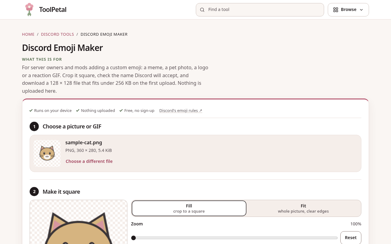 ToolPetal Discord Tools